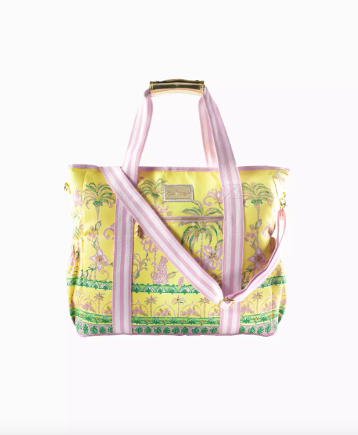 Picnic Cooler in Finch Yellow Tropical Oasis Engineered