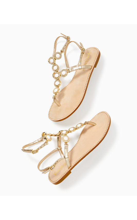 Palermo Leather Sandal in Resort White