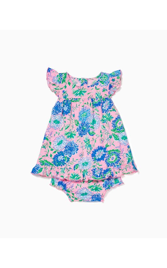 Cecily Infant Dress in Conch Shell Pink Rumor Has It
