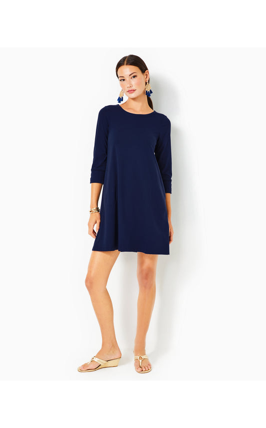 UPF 50+ Solia Downtime Jersey Dress in True Navy