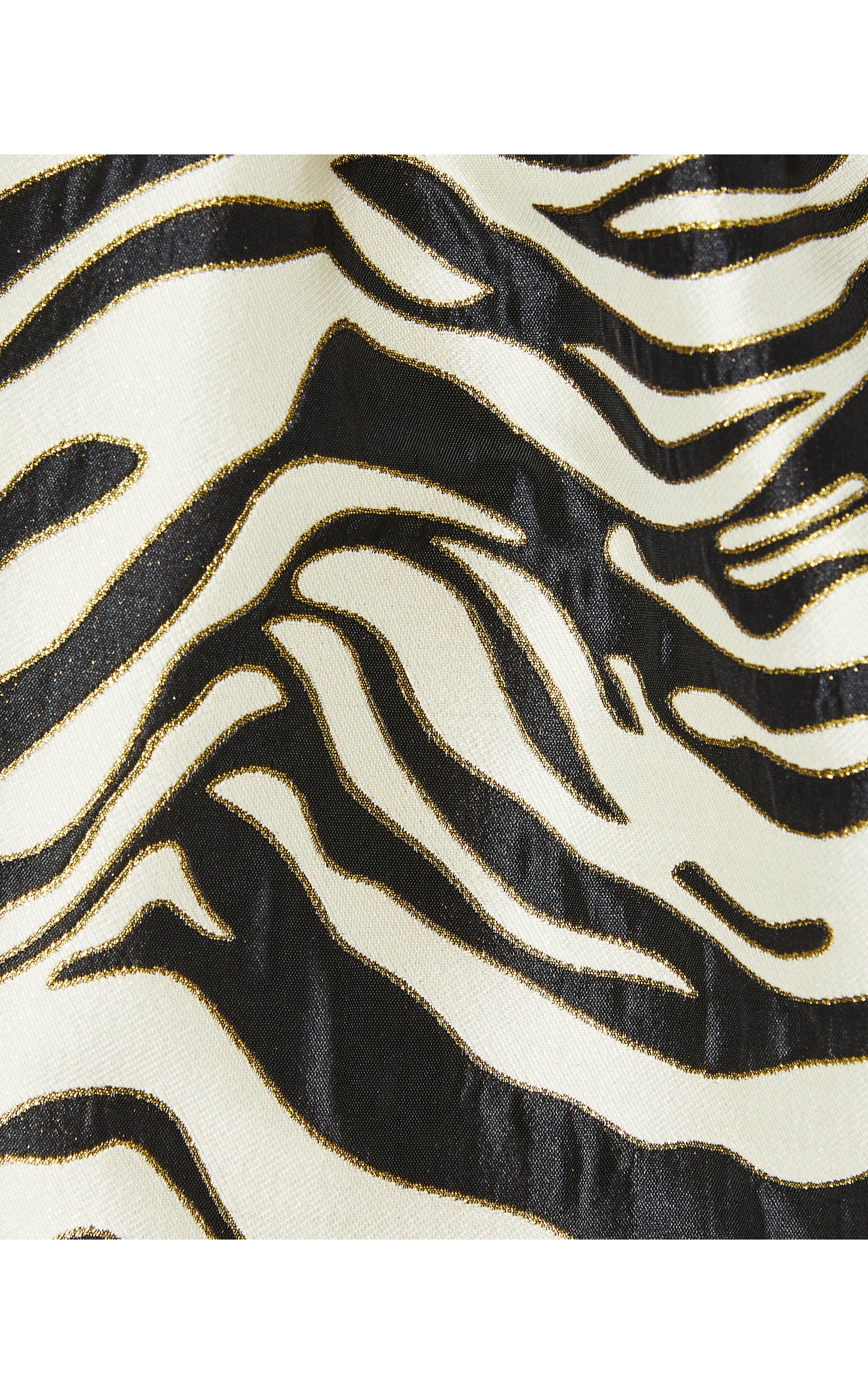 Akela Strapless Jacquard Dress in Black Zebra Jacquard