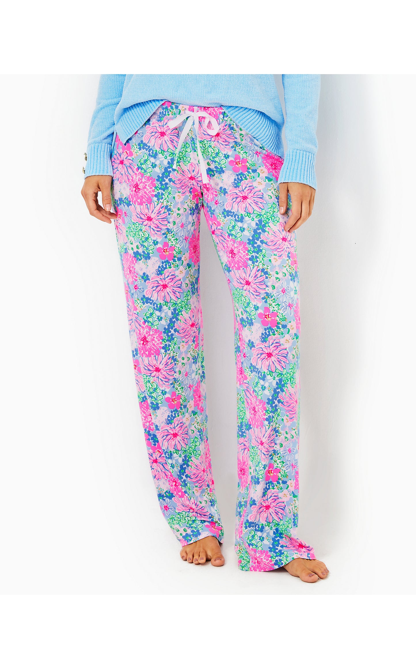 30.5" Pajama Knit Pant in Multi Lil Soiree All Day