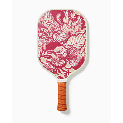 Lilly Pulitzer X Recess: Pickleball Paddle in Deeper Coconut Ride With Me/Poinsettia Red Island Vibes