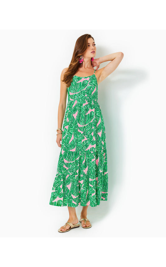 Teresa Maxi Dress in Conch Shell Pink Lets Go Bananas