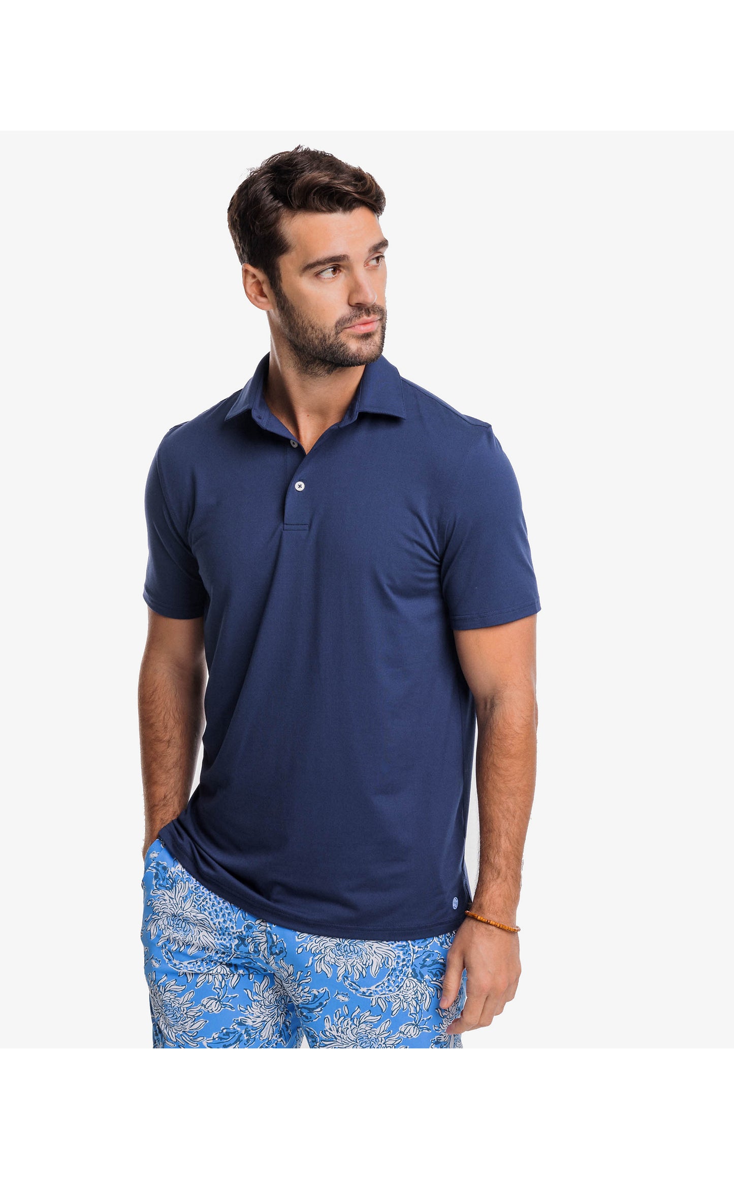 Lilly Pulitzer x Southern Tide: Men's Southern Tide Ryder Polo In True Navy