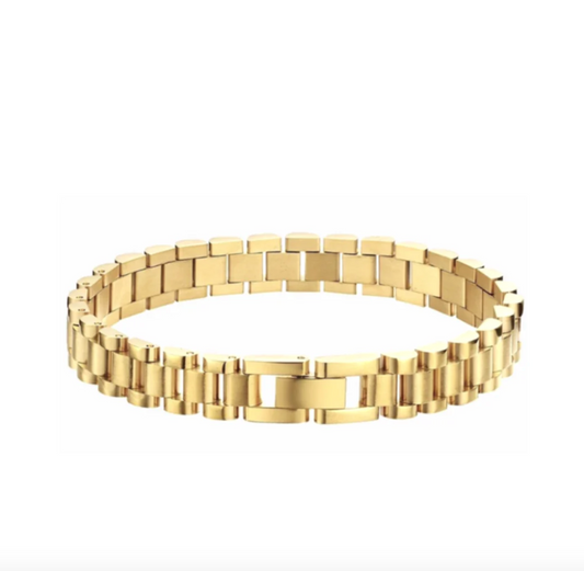 Watchband Bracelet in Gold