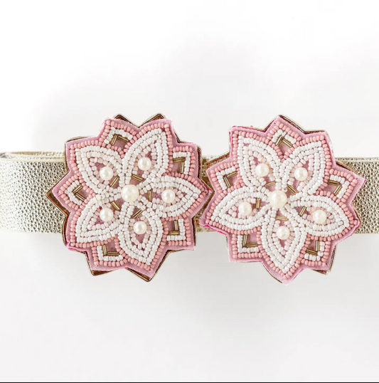 Pink “Pearl Jam” Belt and Buckle Set
