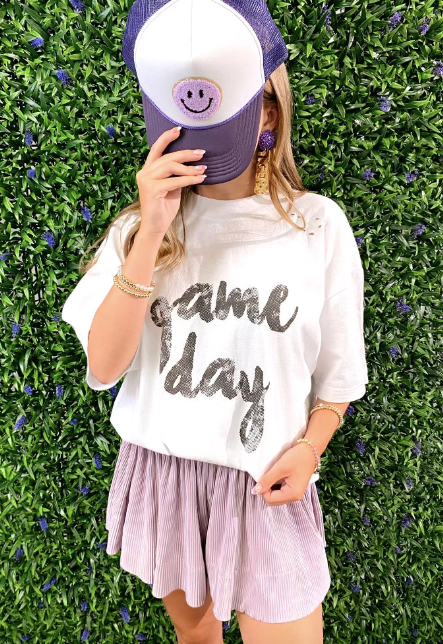 Gameday Vibes Tee in White